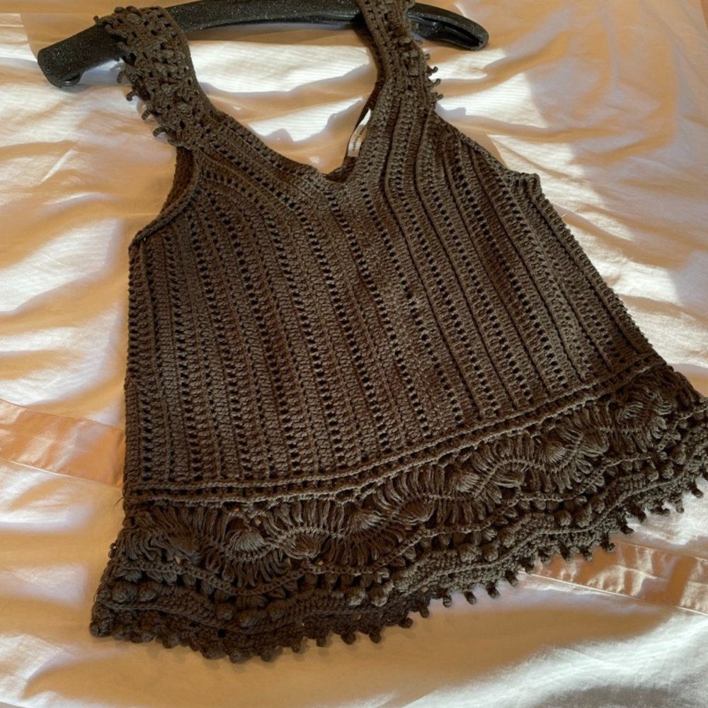 Autumn Cashmere Crochet top
